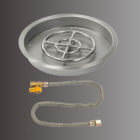 19" Drop in Burner Pan. Round. Match Lite