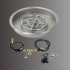 25" Drop in Burner Pan. Round. Spark Ignition