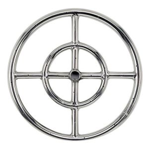 Round Stainless Steel Fire Ring 12'' LP